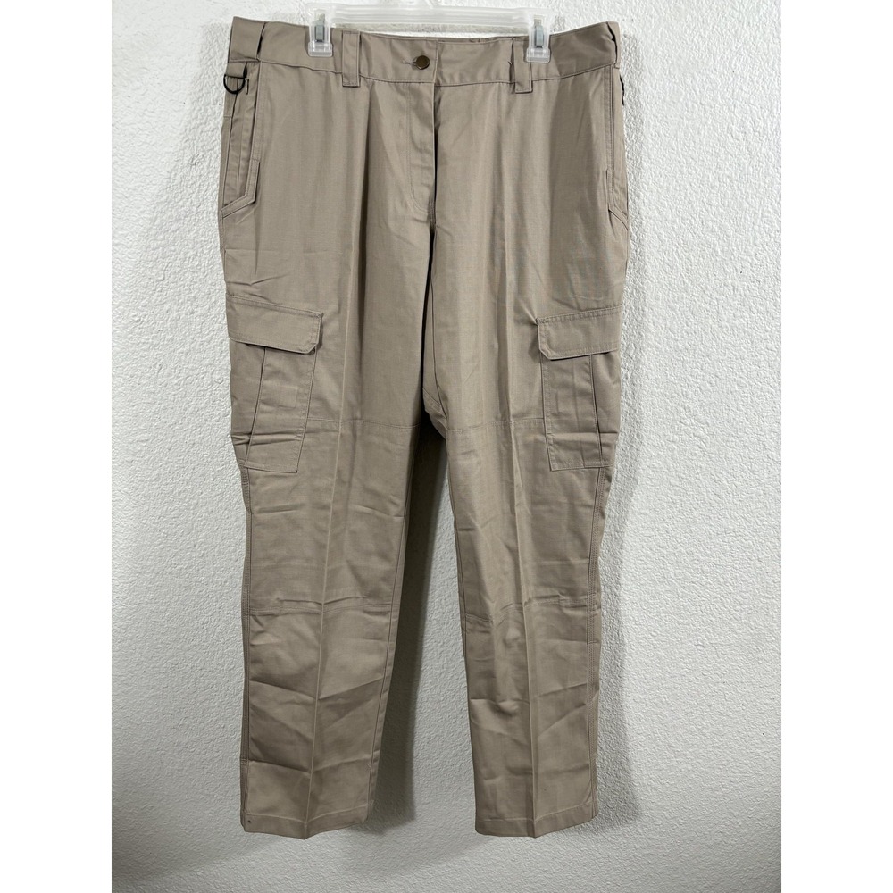 Galls Tactical Pants Womens 16x34‎ Khaki G-Tac Ripstop Cargo Utility TR2600